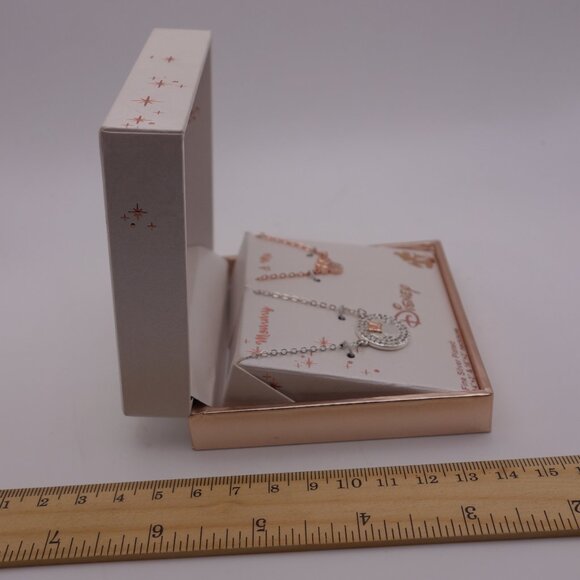 Disney Mommy & Me Fined Plated Silver 14" + 2" & 16" + 2" Necklaces - Picture 6 of 15